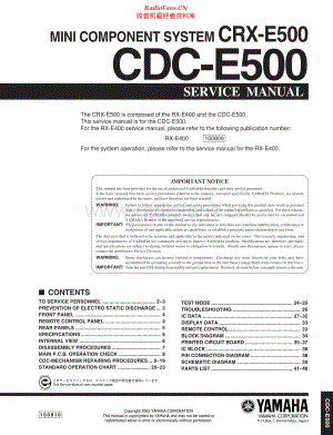 Yamaha-CDCE500-cs-sm 维修电路原理图.pdf