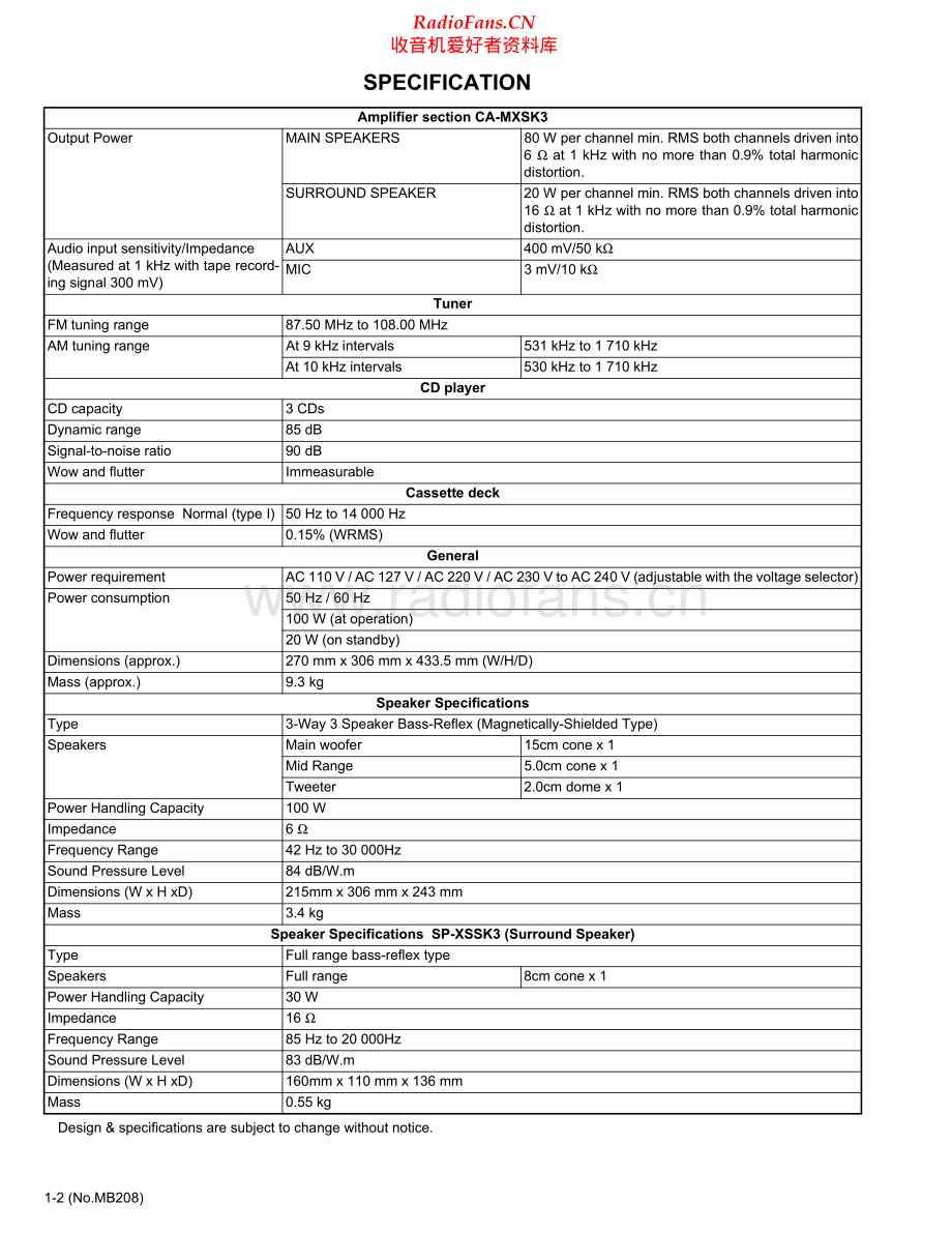 JVC-MXSK3-cs-sm 维修电路原理图.pdf_第2页