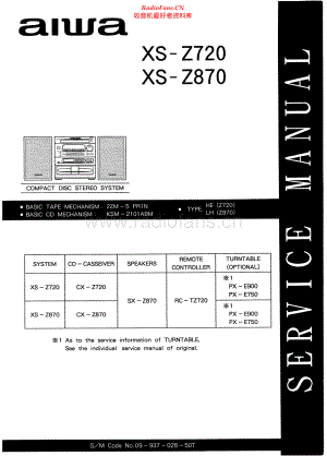 Aiwa-XSZ720-cs-sm维修电路原理图.pdf