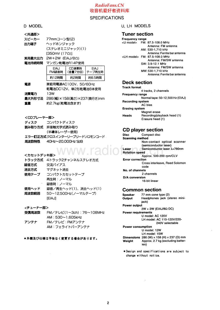 Aiwa-CSDEX110-cs-sm维修电路原理图.pdf_第2页