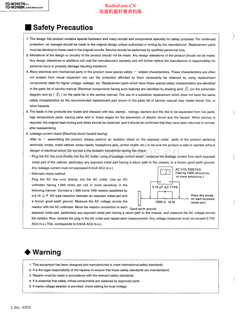 JVC-TDW315TN-tape-sm 维修电路原理图.pdf_第2页