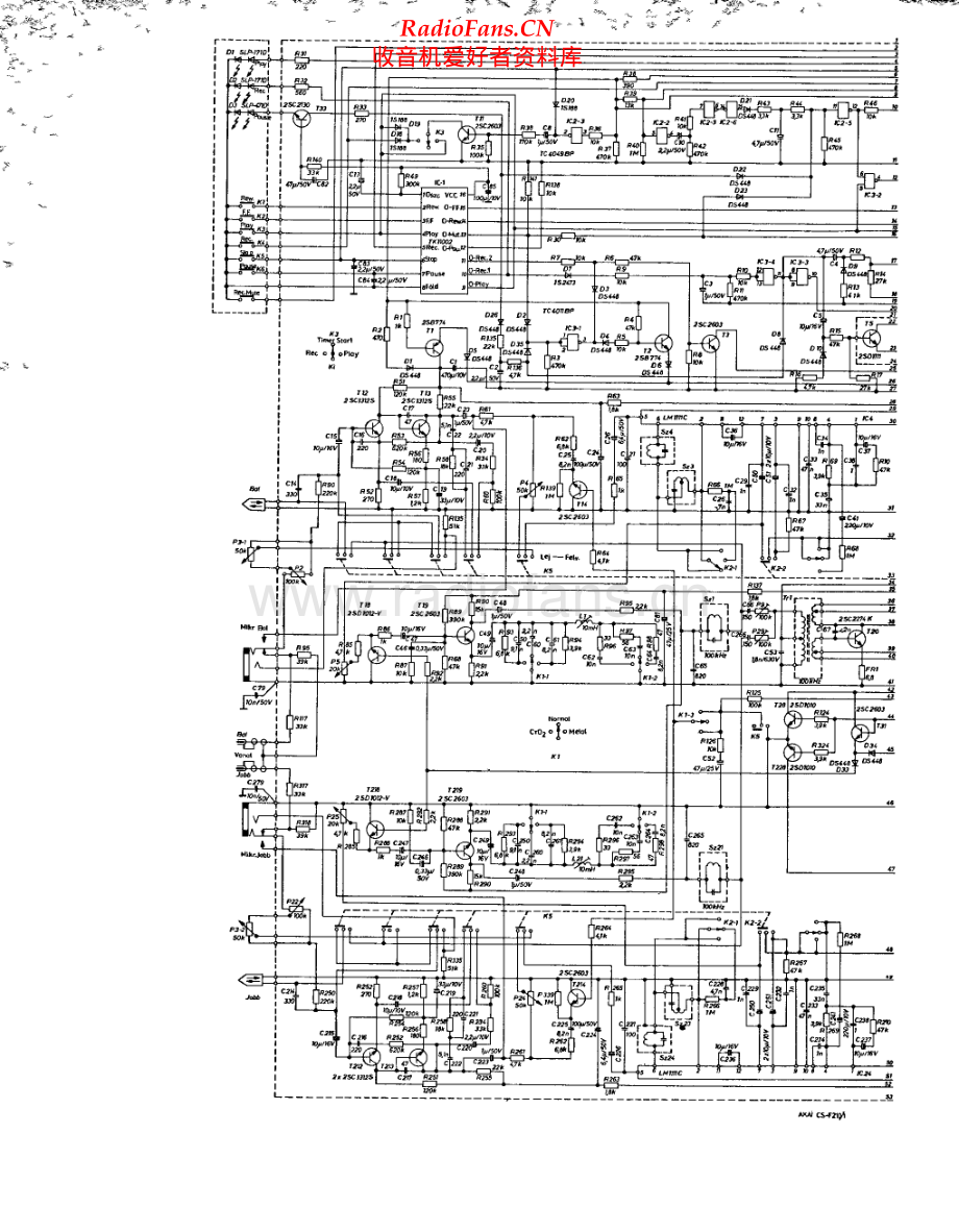 Akai-CSF210-tape-sch维修电路原理图.pdf_第1页