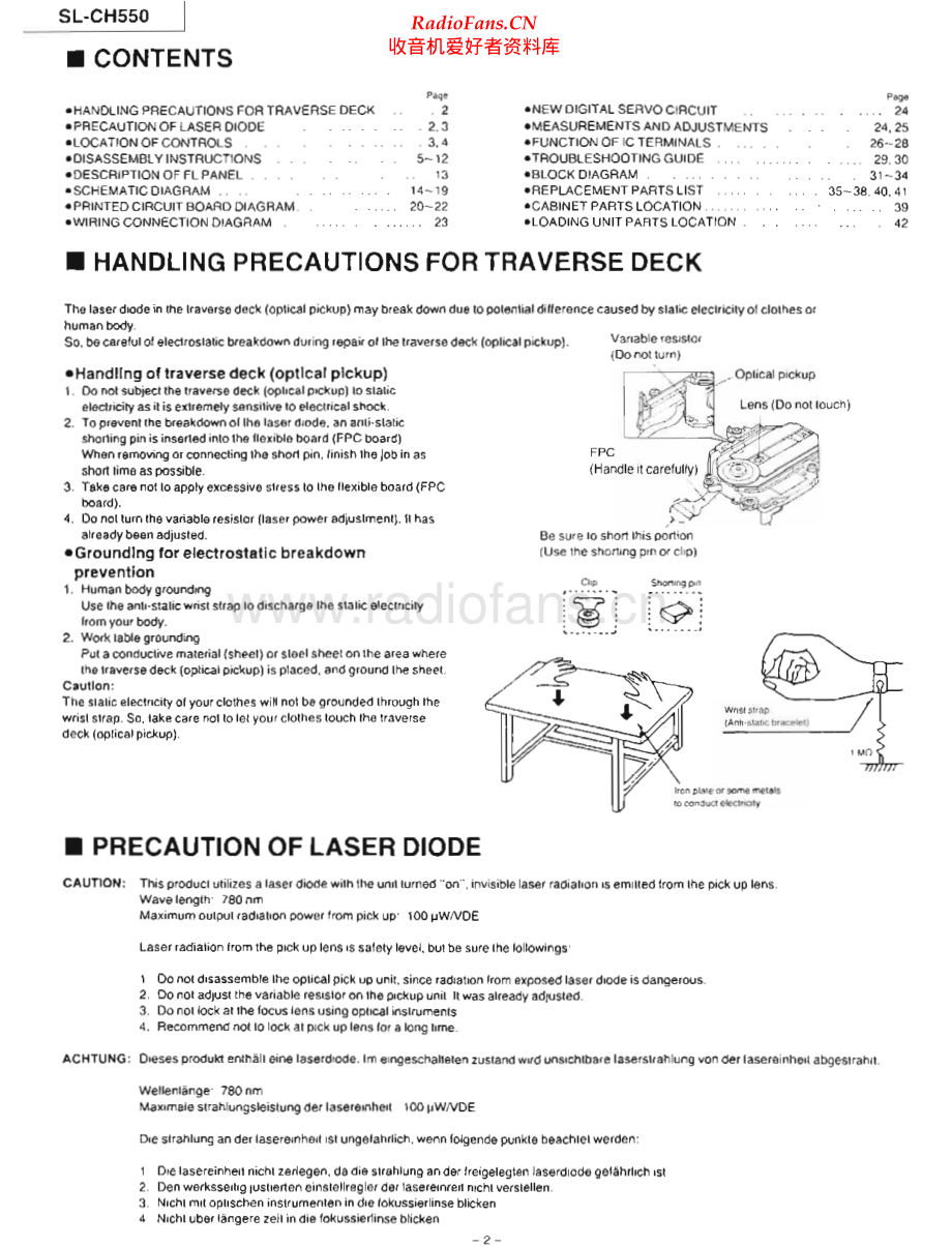 Technics-SLCH550-cd-sm 维修电路原理图.pdf_第2页