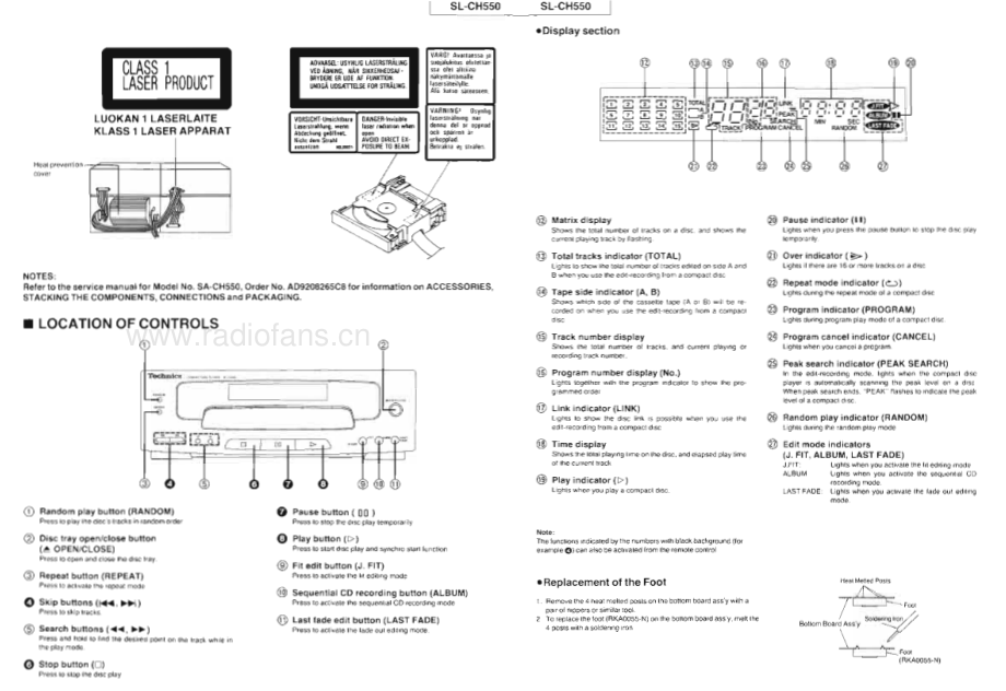 Technics-SLCH550-cd-sm 维修电路原理图.pdf_第3页