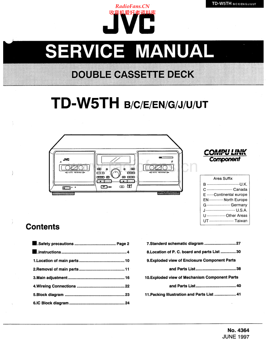 JVC-TDW5TH-tape-sm 维修电路原理图.pdf_第1页