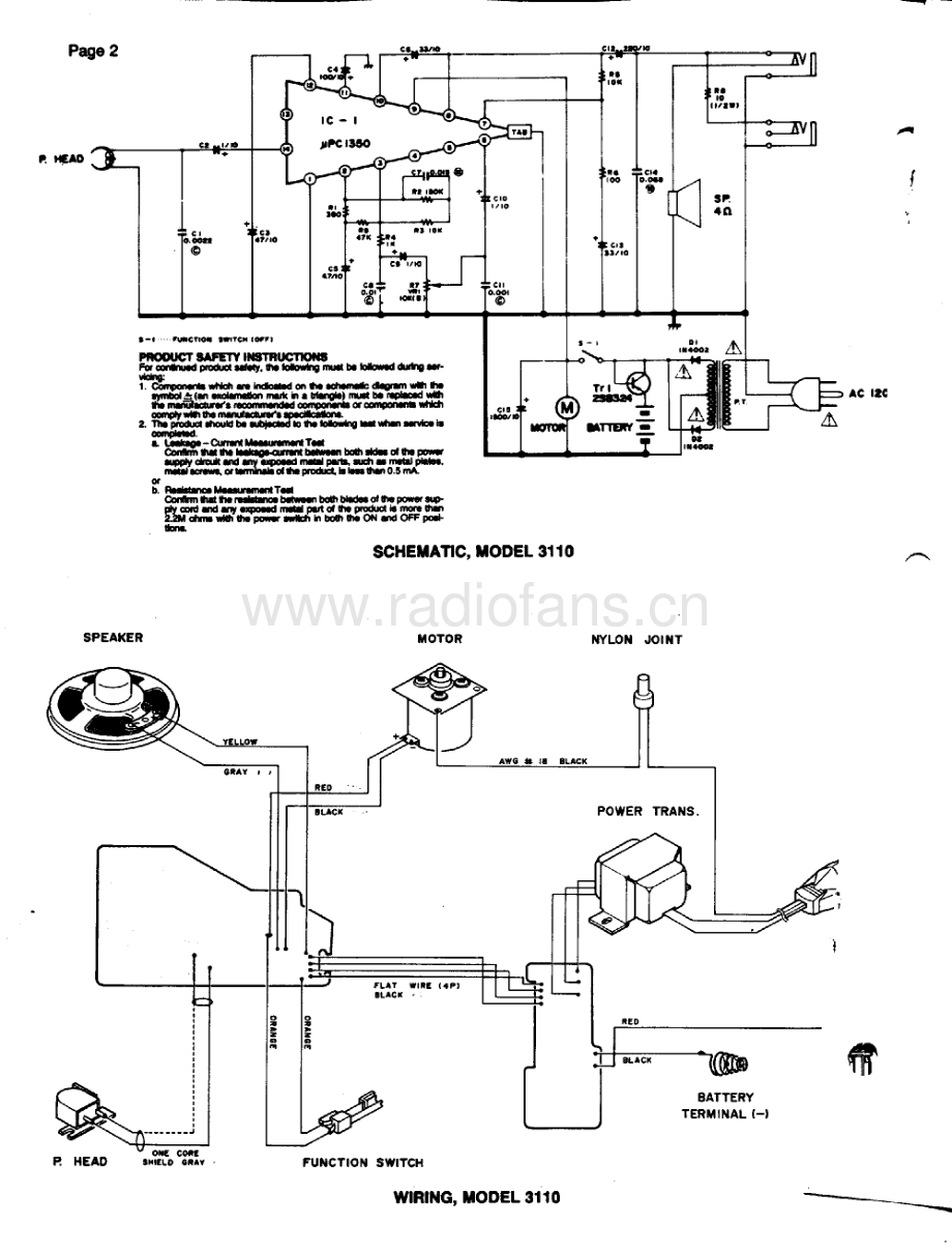 Califone-3130-tape-sm维修电路原理图.pdf_第3页