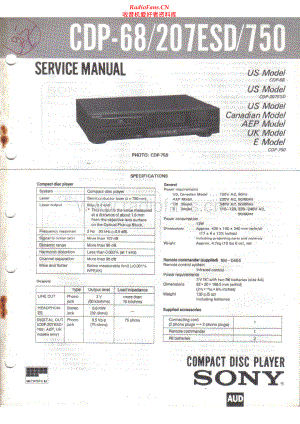 Sony-CDP68-cd-sm 维修电路原理图.pdf