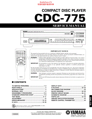 Yamaha-CDC775-cd-sm 维修电路原理图.pdf