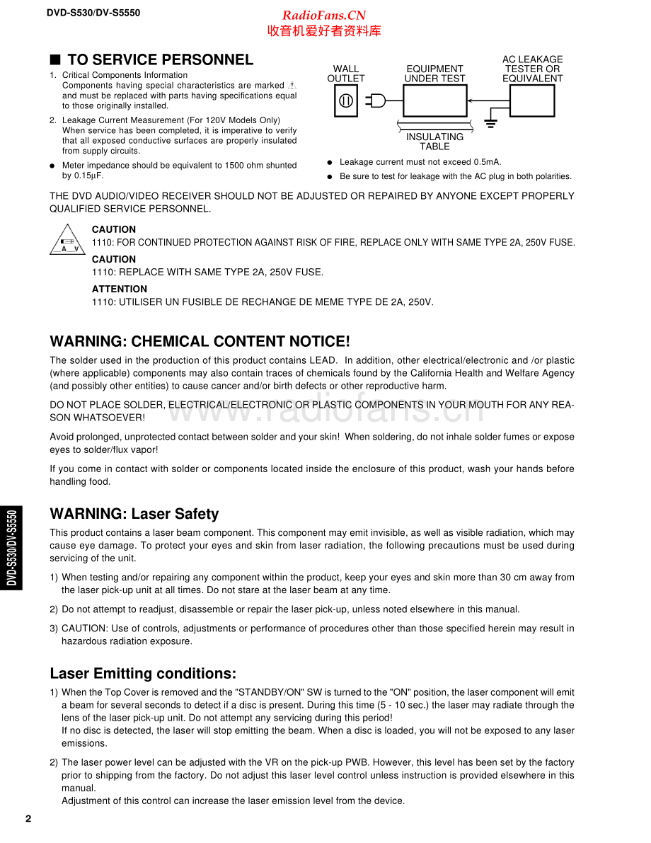 Yamaha-DVS5550-dvd-sm 维修电路原理图.pdf_第2页