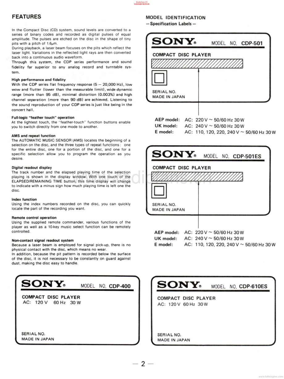 Sony-CDP400-cd-sm 维修电路原理图.pdf_第2页