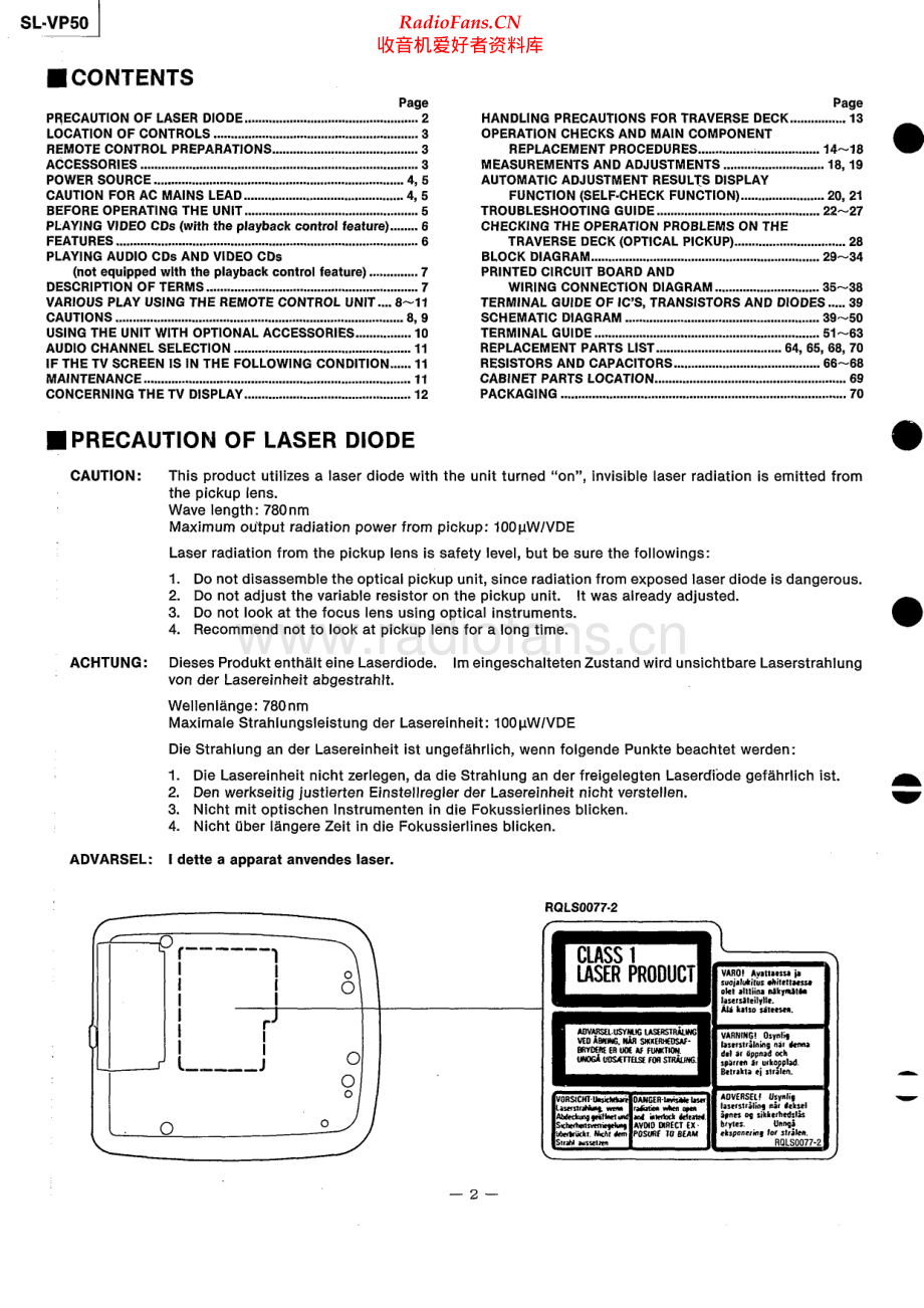 Technics-SLVP50-cd-sm(1) 维修电路原理图.pdf_第2页