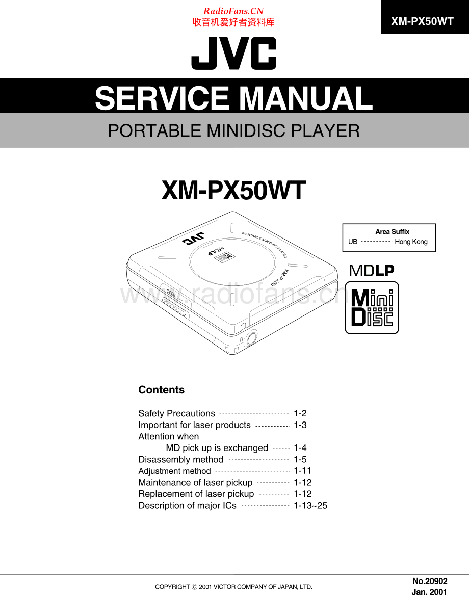 JVC-XMPX50WT-md-sm 维修电路原理图.pdf_第1页