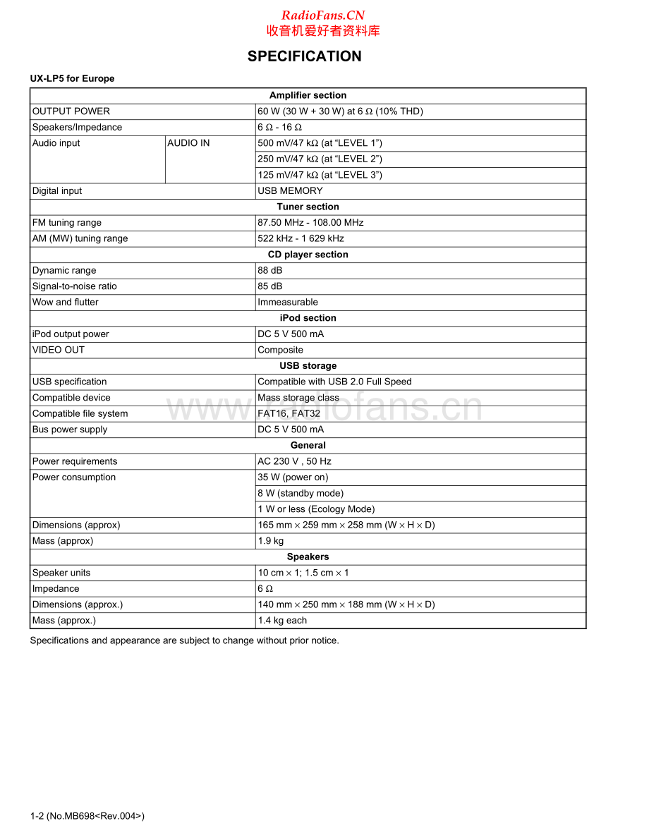 JVC-UXLP5-cs-sm 维修电路原理图.pdf_第2页