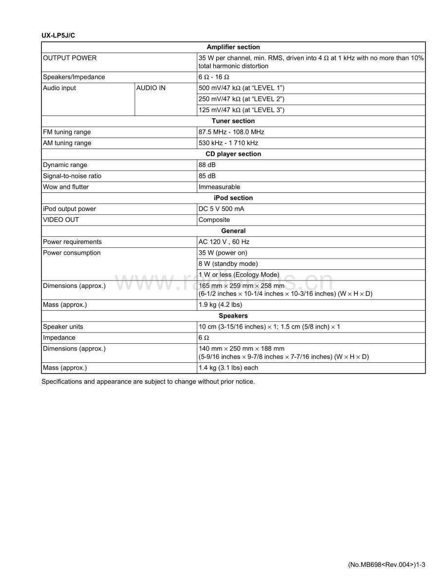 JVC-UXLP5-cs-sm 维修电路原理图.pdf_第3页