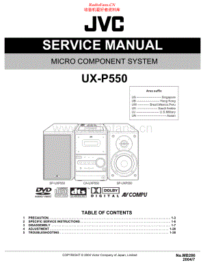 JVC-UXP550-cs-sm 维修电路原理图.pdf