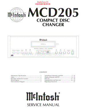 McIntosh-MCD205-cd-sm 维修电路原理图.pdf