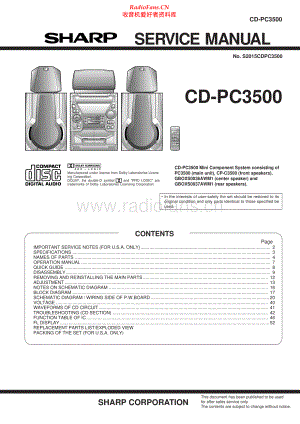 Sharp-CDPC3500-cs-sm 维修电路原理图.pdf
