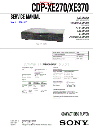 Sony-CDPXE270-cd-sm 维修电路原理图.pdf