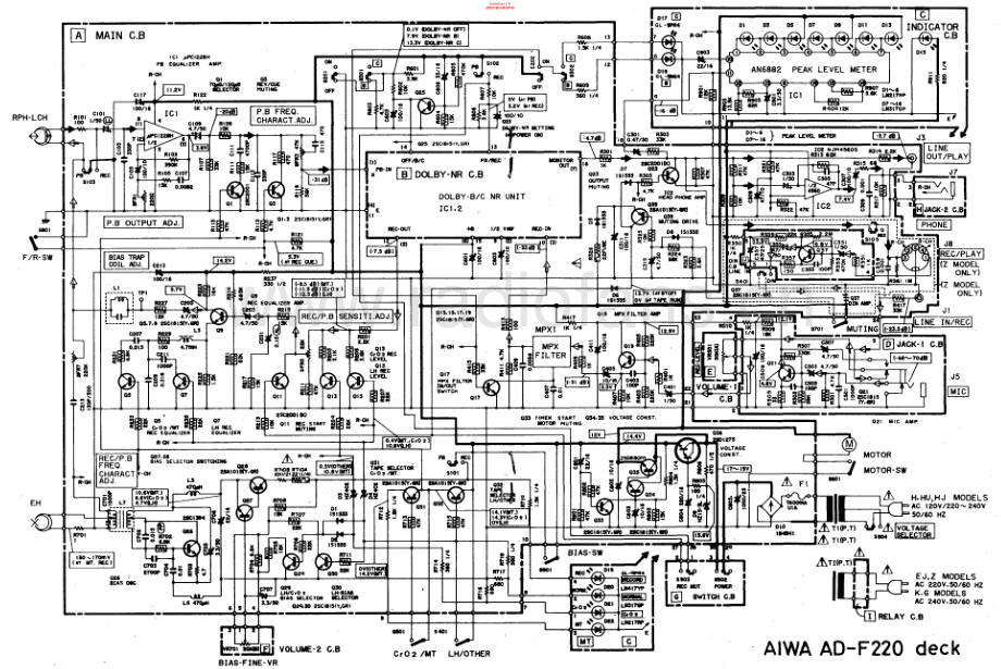 Aiwa-ADF220-tape-sch维修电路原理图.pdf_第1页