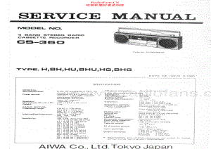 Aiwa-CS360-cs-sm维修电路原理图.pdf