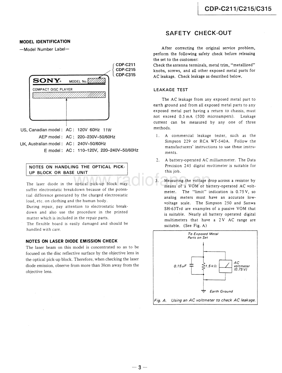 Sony-CDPC215-cd-sm 维修电路原理图.pdf_第3页