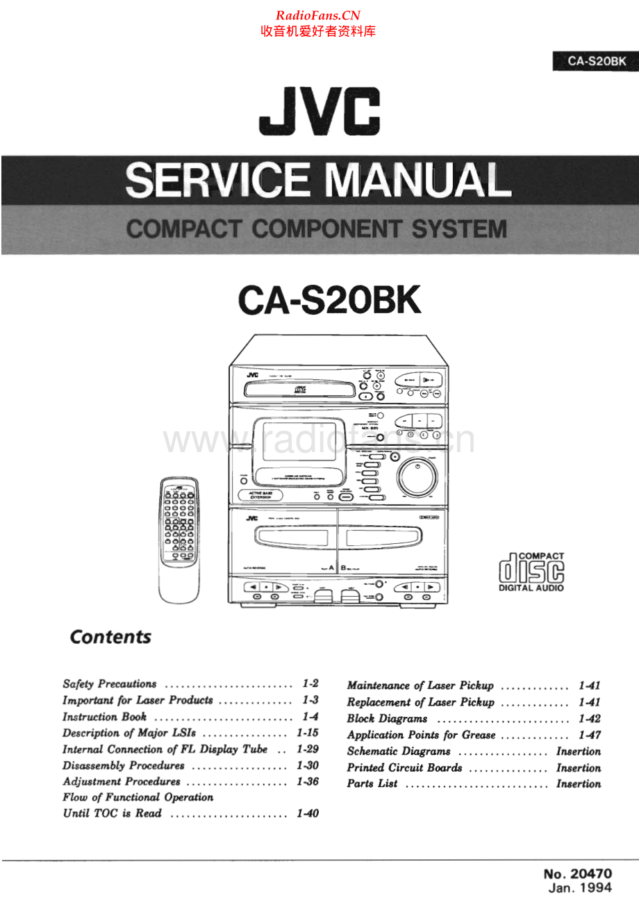 JVC-CAS20BK-cs-sm 维修电路原理图.pdf_第1页