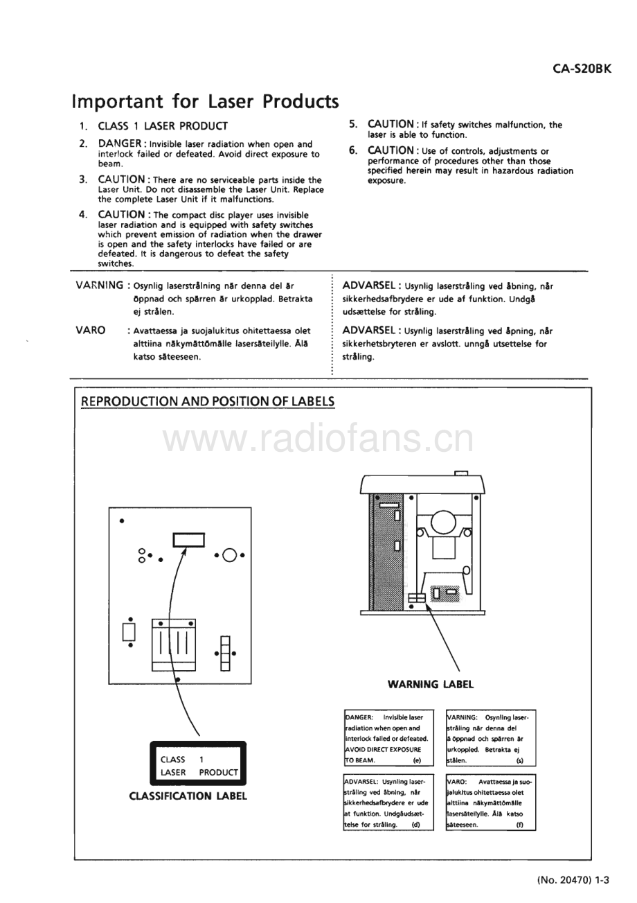 JVC-CAS20BK-cs-sm 维修电路原理图.pdf_第3页