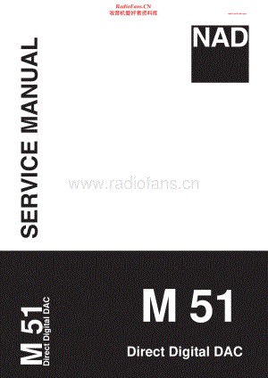 NAD-M51-dac-sm 维修电路原理图.pdf