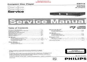 Philips-CD713-cd-sm 维修电路原理图.pdf