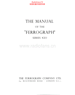 Ferguson-Ferrograph422-tape-sm维修电路原理图.pdf