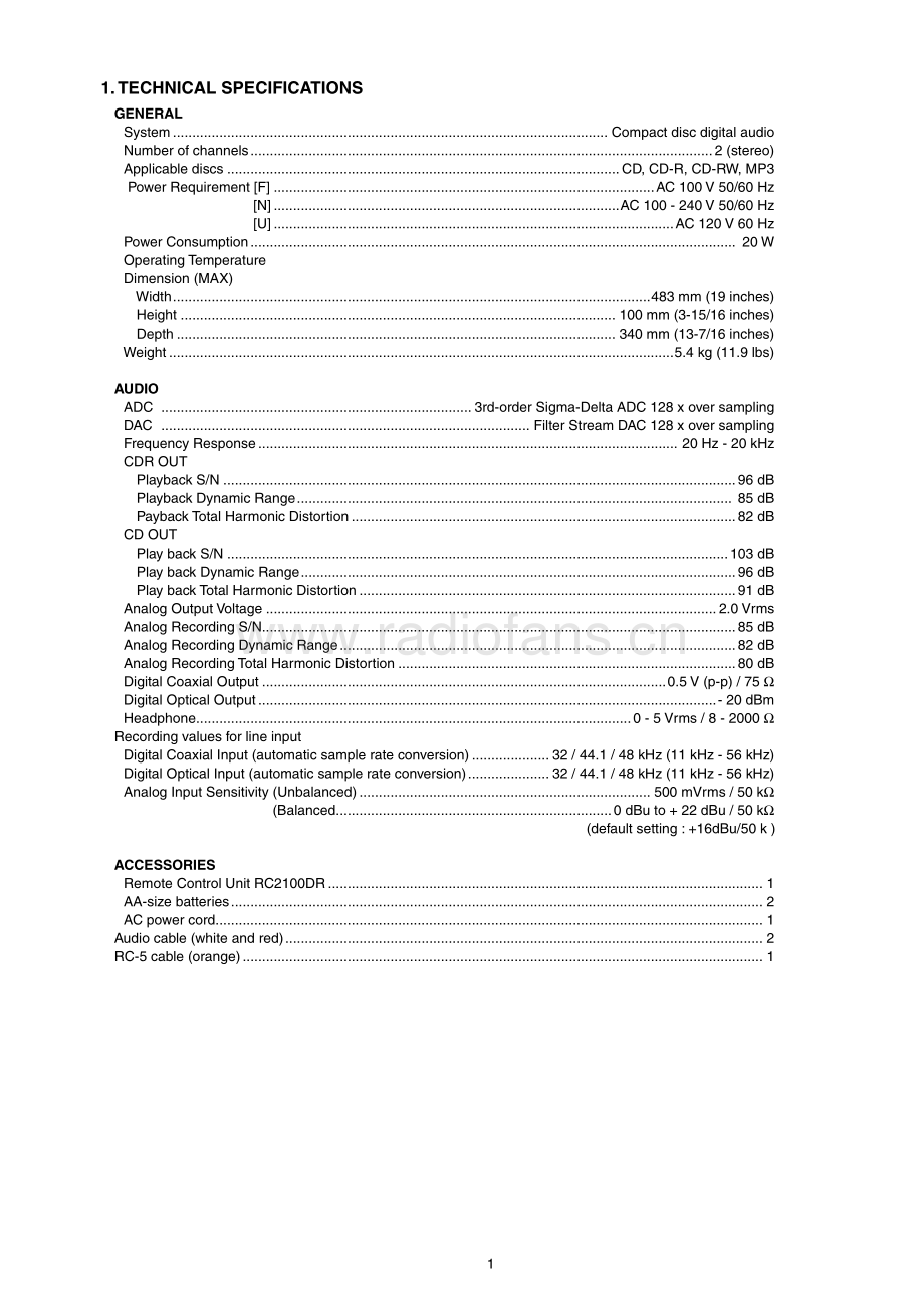 Marantz-CDR510-cd-sm 维修电路原理图.pdf_第3页