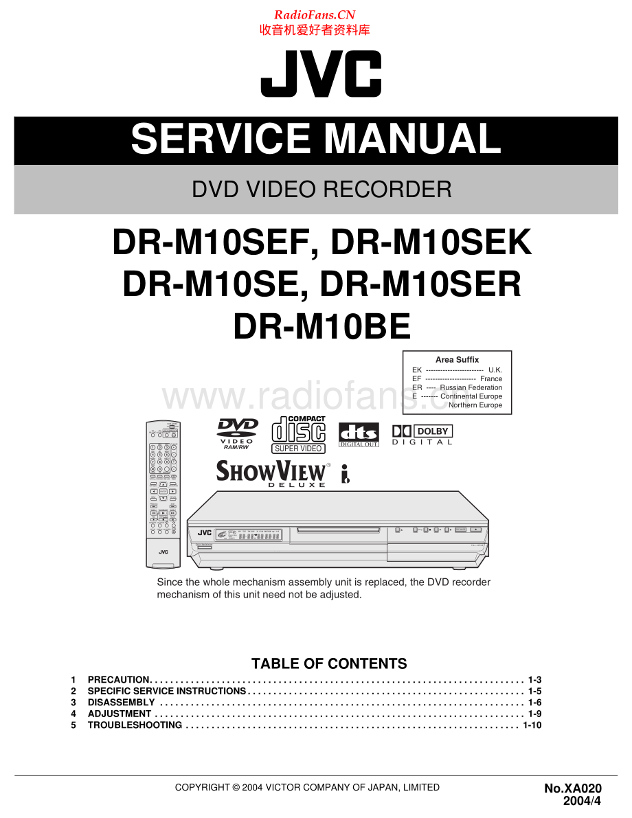 JVC-DRM10BE-dvd-sm 维修电路原理图.pdf_第1页