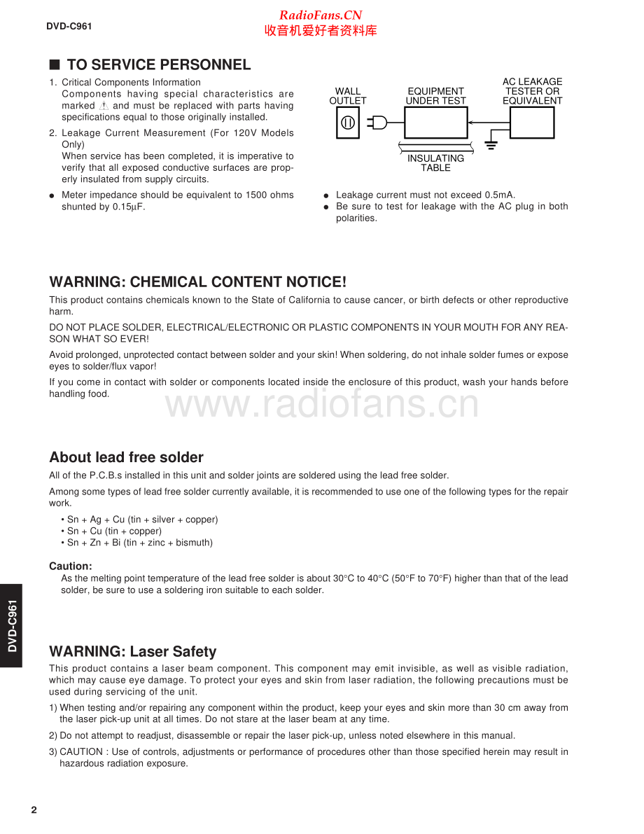 Yamaha-DVDC961-dvd-sm 维修电路原理图.pdf_第2页