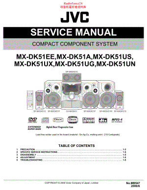 JVC-MXDK51-cs-sm 维修电路原理图.pdf
