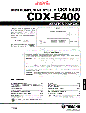 Yamaha-CDXE400-cs-sm 维修电路原理图.pdf