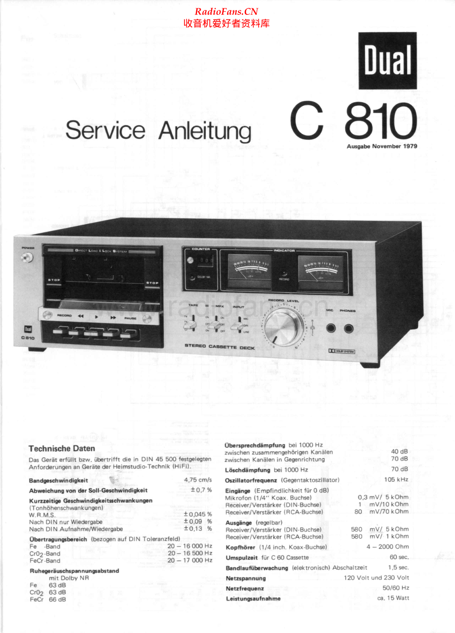 Dual-C810-tape-sm维修电路原理图.pdf_第1页