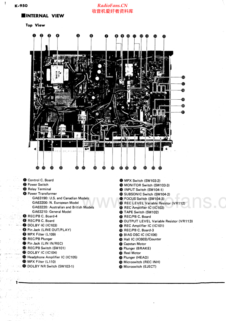 Yamaha-K950-tape-sm 维修电路原理图.pdf_第2页