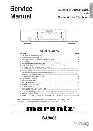 Marantz-SA8003-sacd-sm 维修电路原理图.pdf
