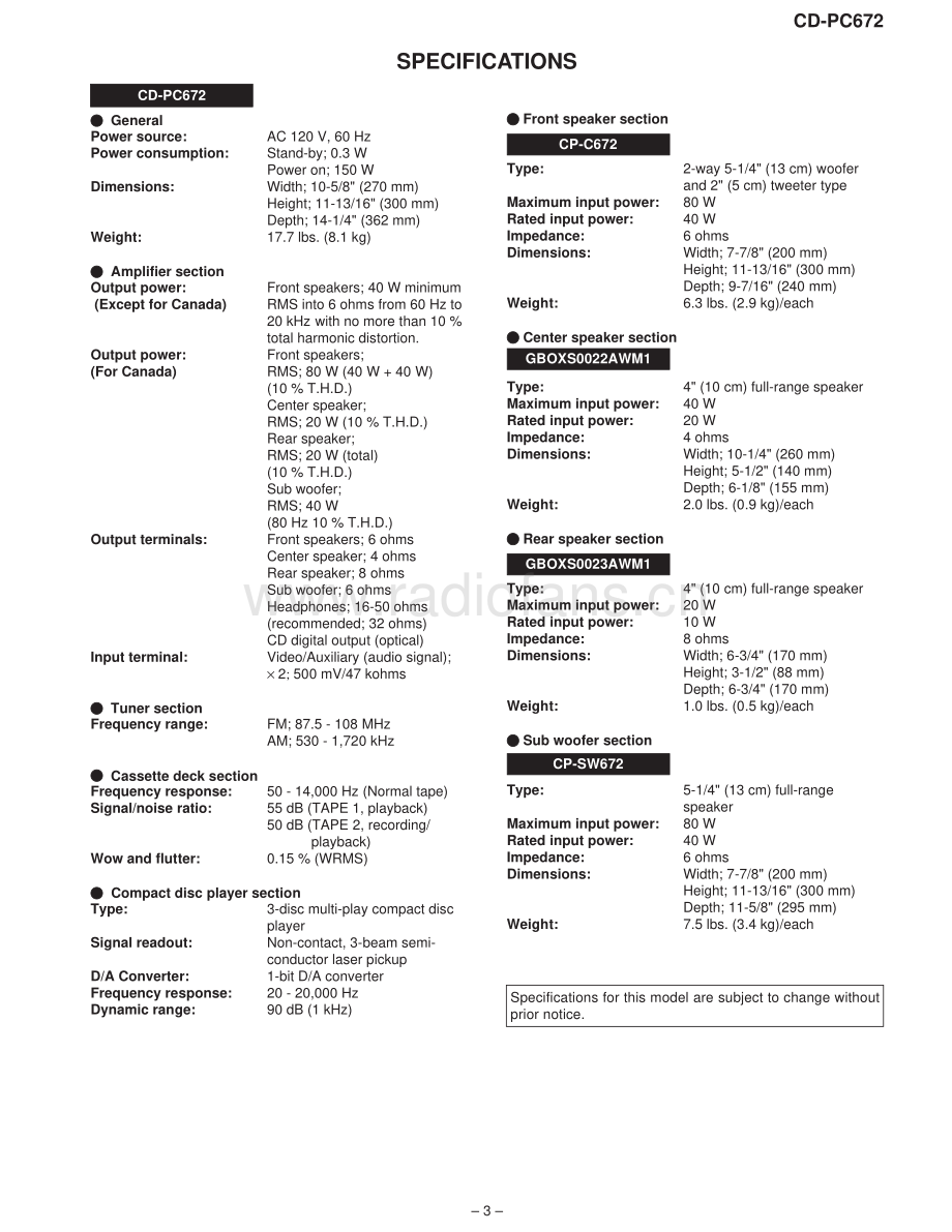 Sharp-CDPC672-cs-sm 维修电路原理图.pdf_第3页