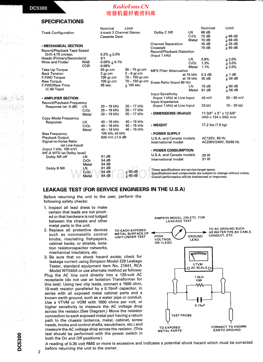 HarmanKardon-DC5300-tape-sm维修电路原理图.pdf_第2页