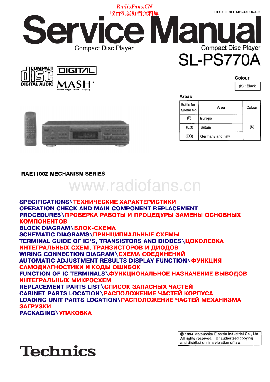 Panasonic-SLPS770A-cd-sm 维修电路原理图.pdf_第1页