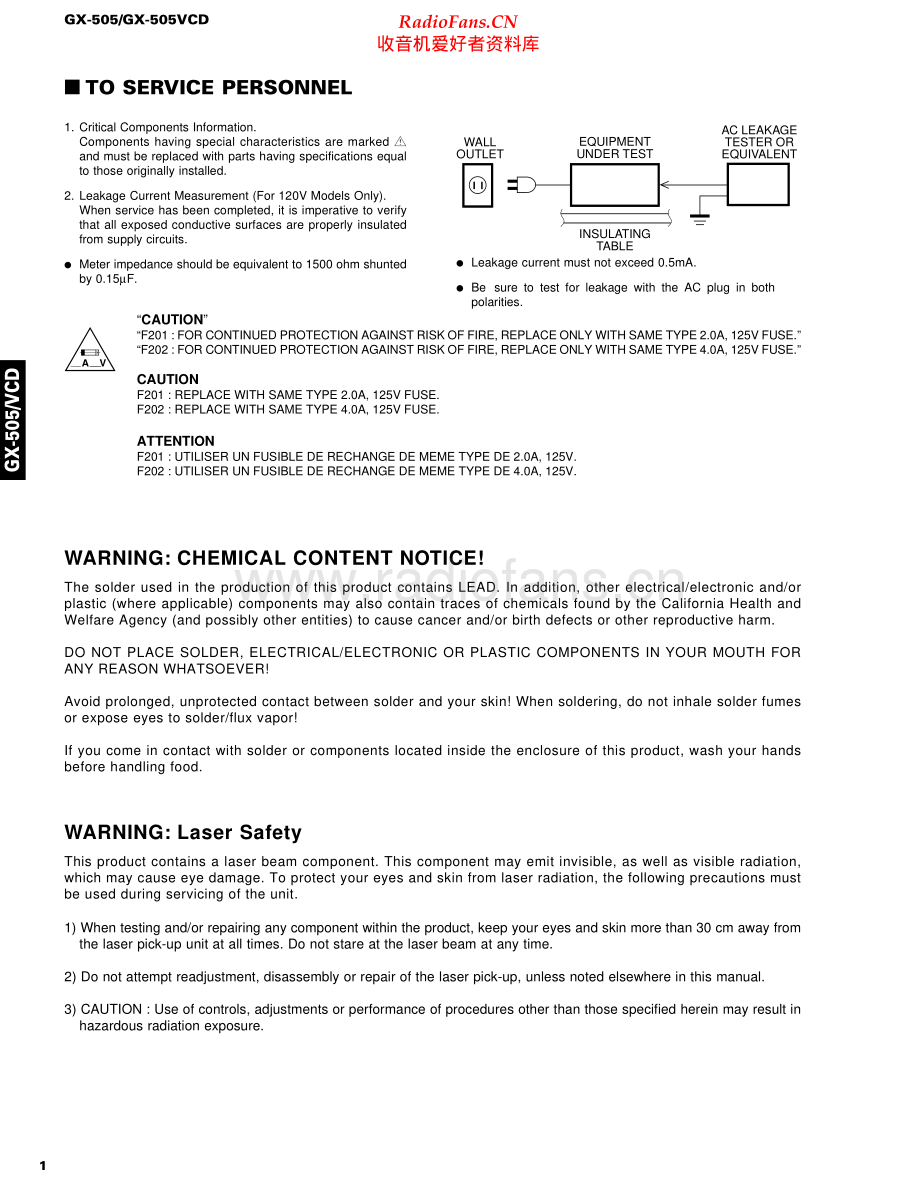 Yamaha-GX505VCD-cs-sm 维修电路原理图.pdf_第2页