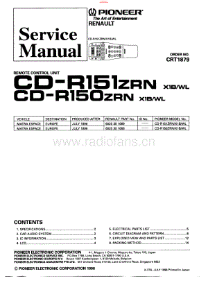Pioneer-CDR150-rem-sm 维修电路原理图.pdf