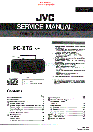 JVC-PCXT5-cs-sm 维修电路原理图.pdf