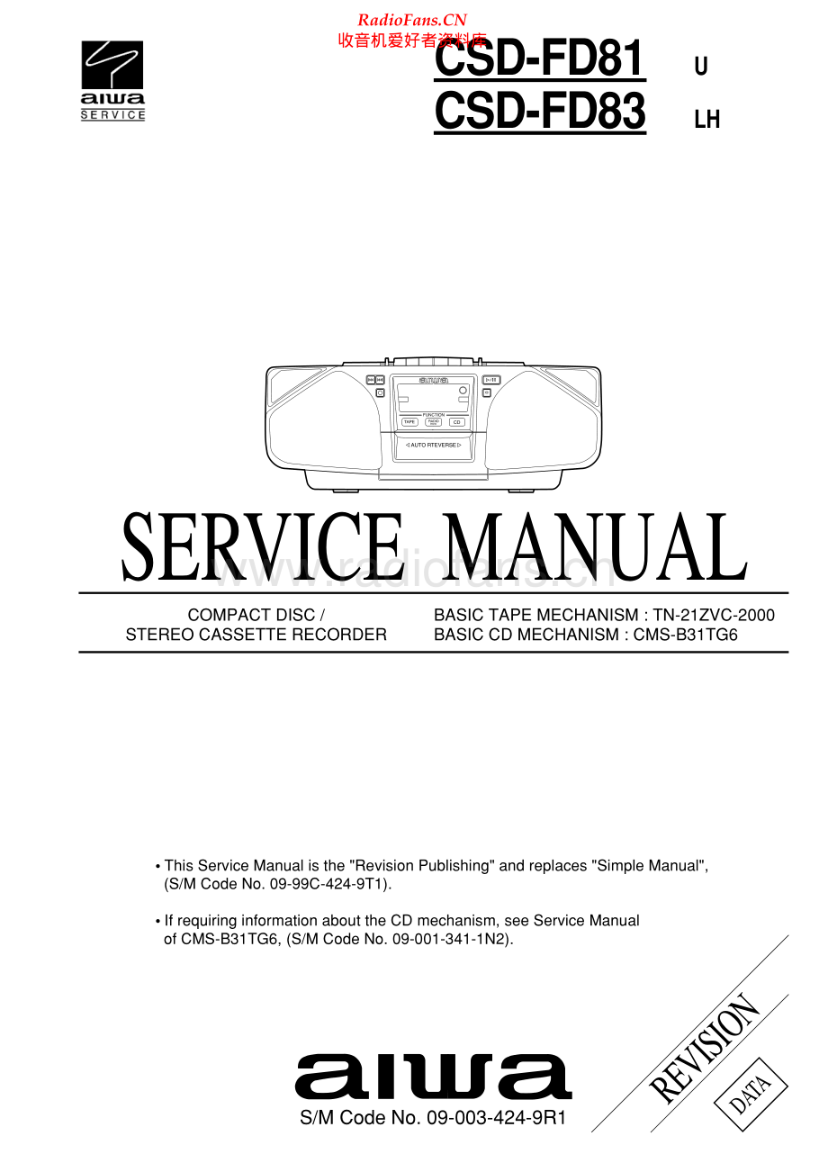 Aiwa-CSDFD81-pr-sm维修电路原理图.pdf_第1页