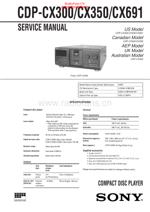 Sony-CDPCX350-cd-sm 维修电路原理图.pdf