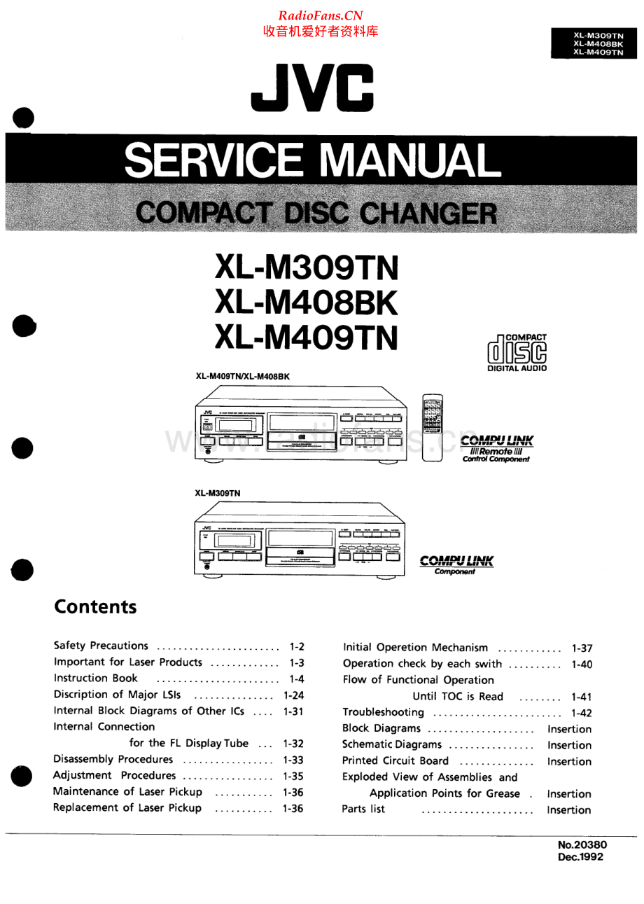 JVC-XLM408BK-cd-sm 维修电路原理图.pdf_第1页