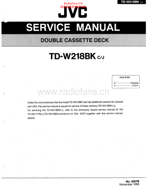 JVC-TDW218BK-tape-sm 维修电路原理图.pdf