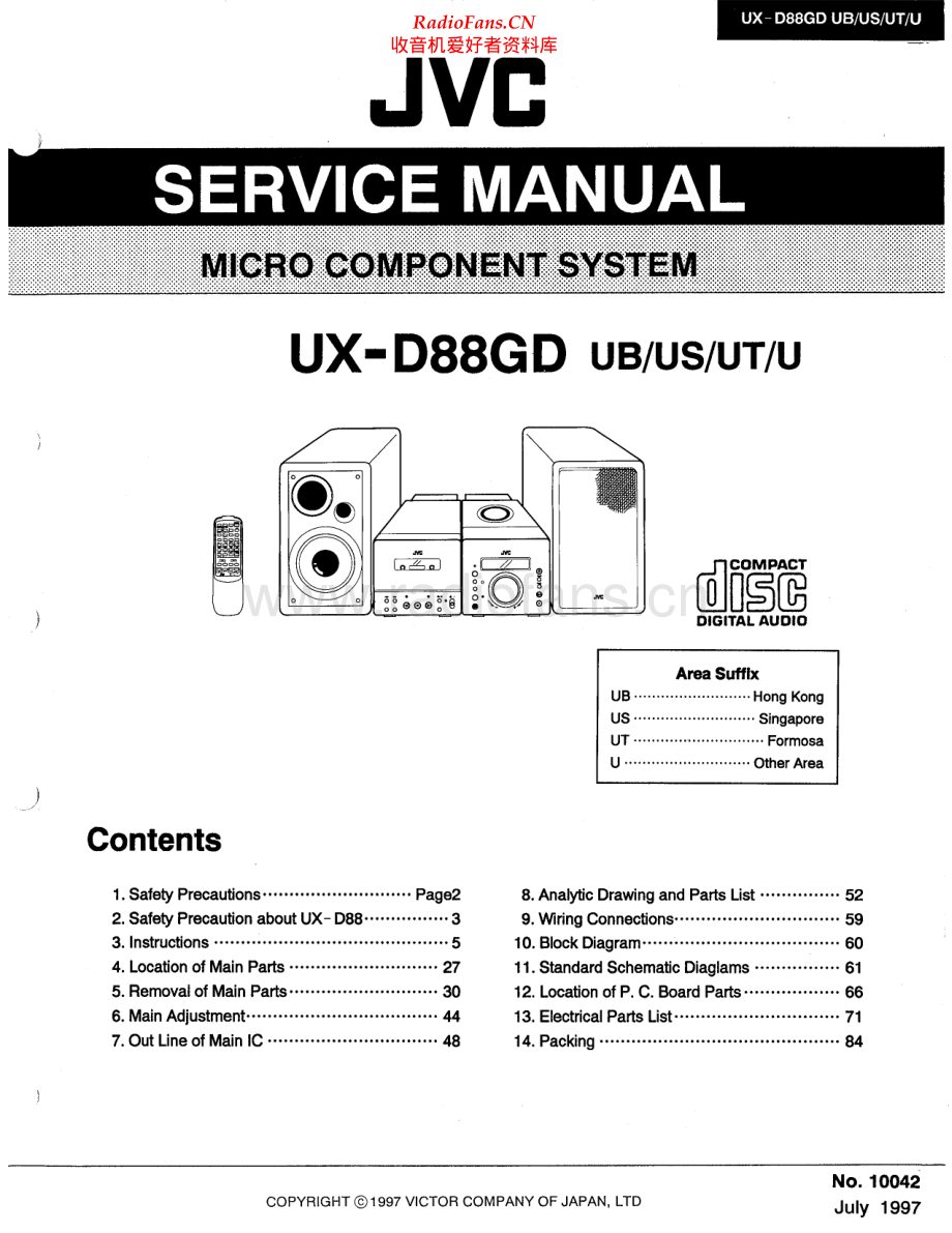 JVC-UXD88GD-cs-sm 维修电路原理图.pdf_第1页