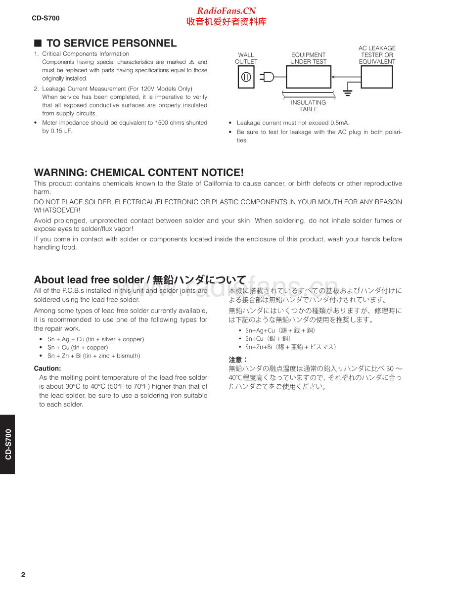 Yamaha-CDS700-cd-sm 维修电路原理图.pdf_第2页